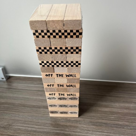 Vans Off The Wall Family Exclusive Stacking Game Wooden Blocks Jenga - Picture 3 of 6